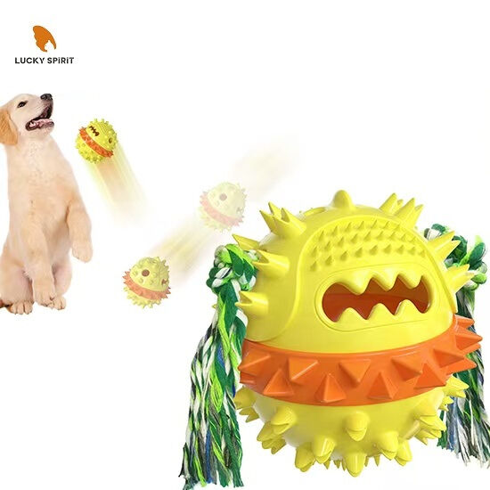 TPR Material Dog Chew Toy with Food Dispensing and Teeth Cleaning for Medium and Large Dogs
