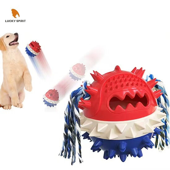 TPR Material Dog Chew Toy with Food Dispensing and Teeth Cleaning for Medium and Large Dogs