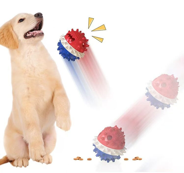 TPR Material Dog Chew Toy with Food Dispensing and Teeth Cleaning for Medium and Large Dogs
