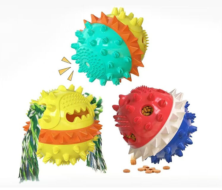 TPR Material Dog Chew Toy with Food Dispensing and Teeth Cleaning for Medium and Large Dogs