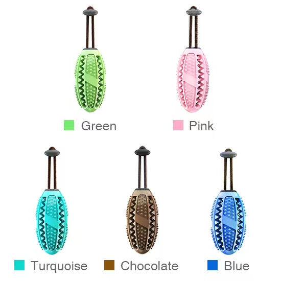 TPR Material Dog Chew Toy with Double Layer Teeth Grinding Tunnel and Food Leakage Function for Medium and Large Dogs