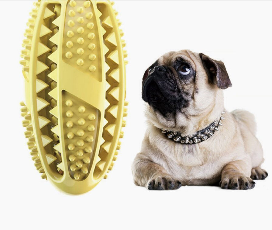 TPR Material Dog Chew Toy with Double Layer Teeth Grinding Tunnel and Food Leakage Function for Medium and Large Dogs