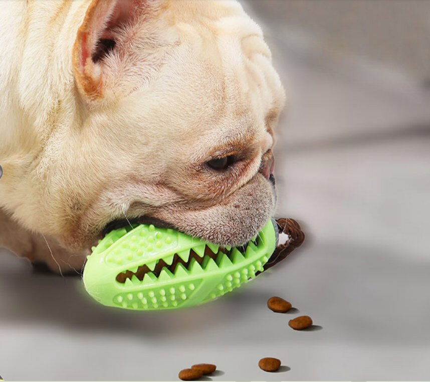 TPR Material Dog Chew Toy with Double Layer Teeth Grinding Tunnel and Food Leakage Function for Medium and Large Dogs
