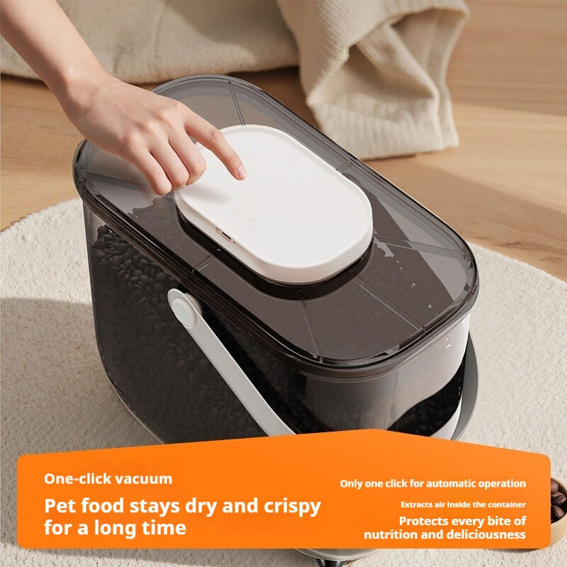 Vacuum-Sealed 10L Capacity Pet Food Container with Food-Safe Materials for Fresh Grain Storage