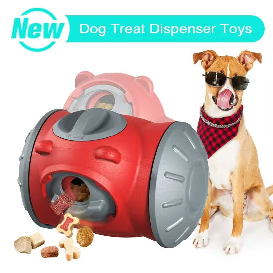 Plastic Dog Puzzle Feeder with Two Colors and Slow Feeding Function for Pets