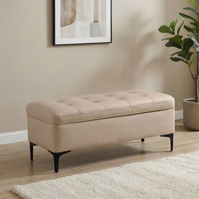 Space-Saving Easy-Install Storage Sofa with Customized Size for Modern Living Rooms