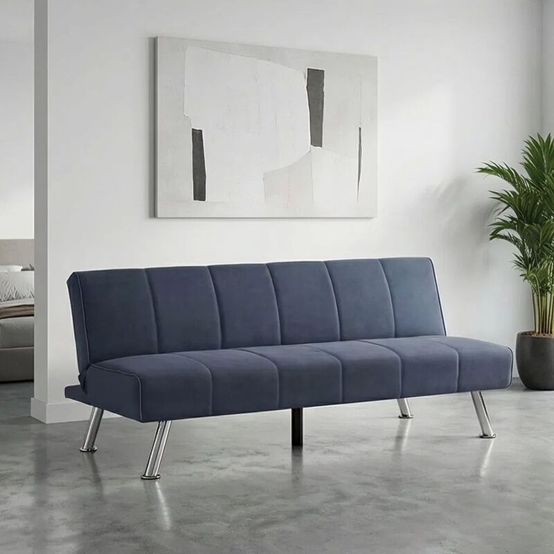 Space-Saving Manual Adjustable Backrest Sleeper Sofa Bed 1810*955*740mm for Home Use