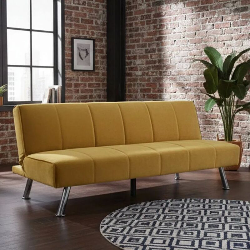 Space-Saving Manual Adjustable Backrest Sofa Bed with 1810*955*740mm Size for Living Room