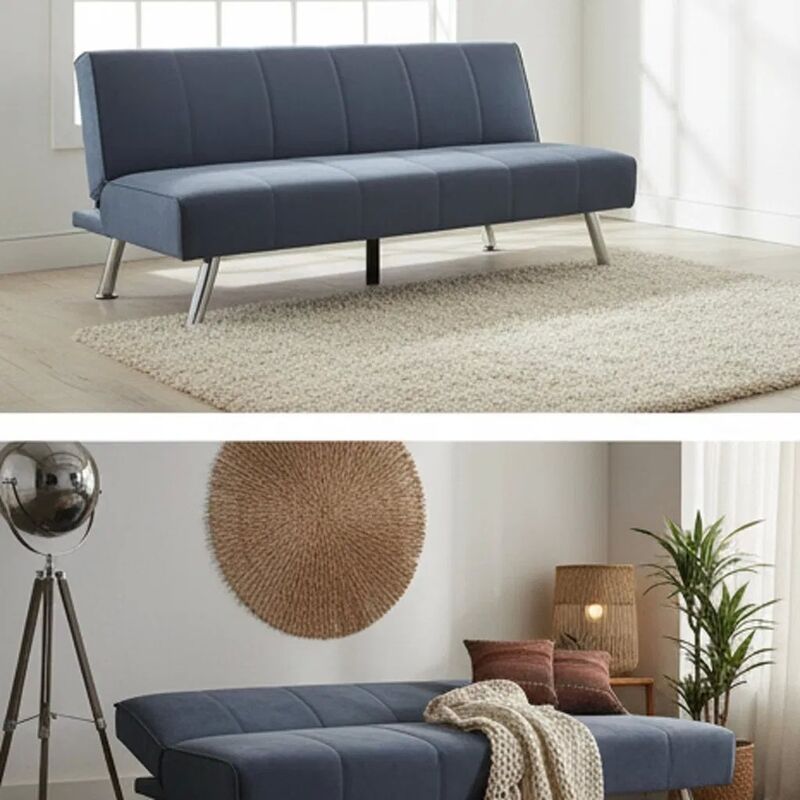 Space-Saving Manual Adjustable Backrest Sofa Bed with 1810*955*740mm Size for Living Room