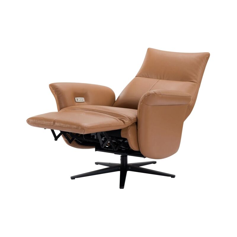 Modern Electric Recliner Chair with USB Charging and 360-degree Rotation for Office and Leisure