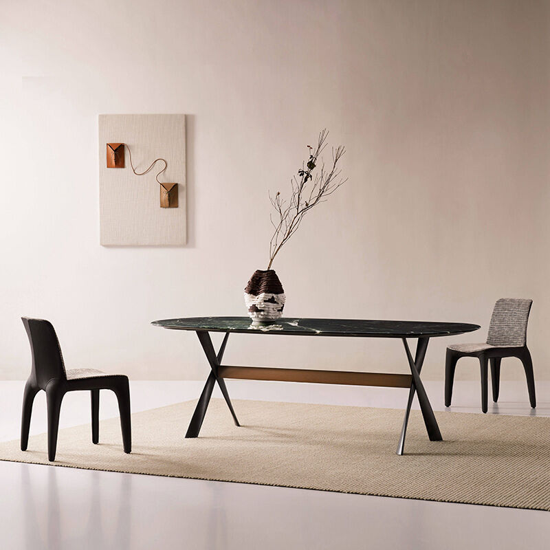 Modern Design Dining Chair with Stainless Steel Leg and Cotton Linen Fabric for Home and Restaurant