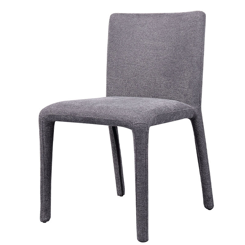 Modern Design Stainless Steel Leg Dining Chair with Cotton Linen Fabric for Restaurants and Hotels