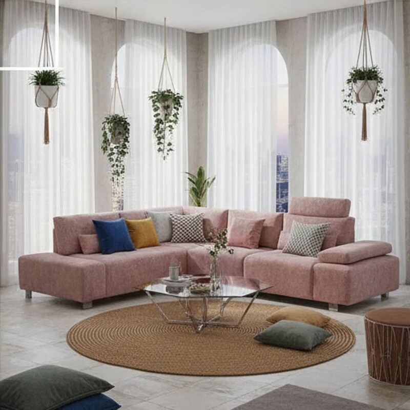 Customizable Dimensions Fabric Sofa with Adjustable Electric Recliner and Wooden Frame Modular Sectional Couch