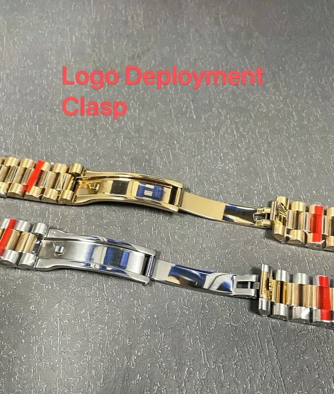 36mm Steel Rlx Armband President Bracelet Dadate Solid 904L Watch Band for datejust Bracelet 20-21mm Watch logo Foldclasp Clasp