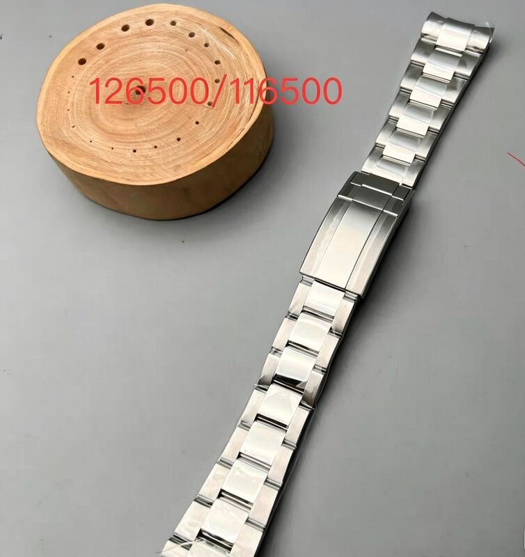 Watch Strap Steel Bracelet for Daytona 126500 Series Panda D904 Stainless Steel Watch Accessory Fo 20mm Rlx Watch Band