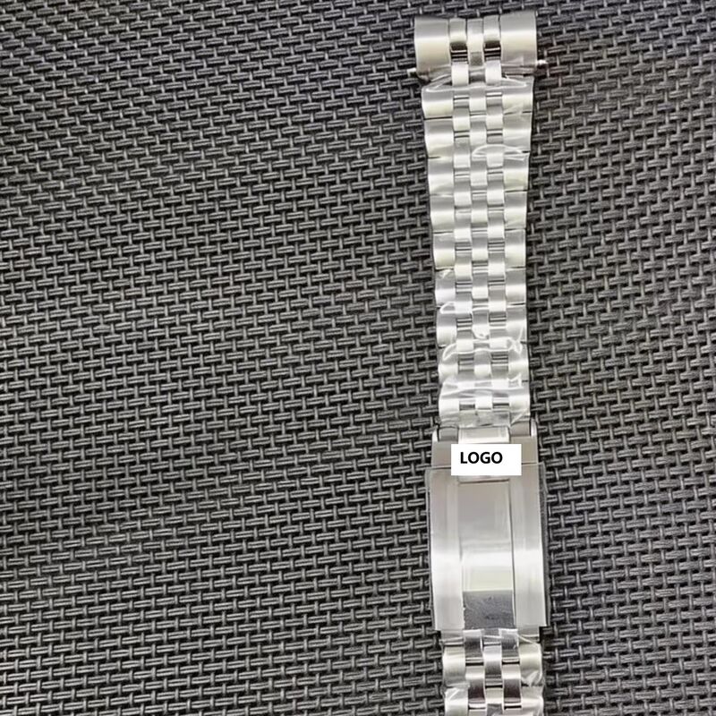 20mm 21mm 22mm Jubilee Armband voor Tudor 1958 Solid Curved End Rlx roestvrij staal horloge band Riem Glide Lock Gevouwen Clamp