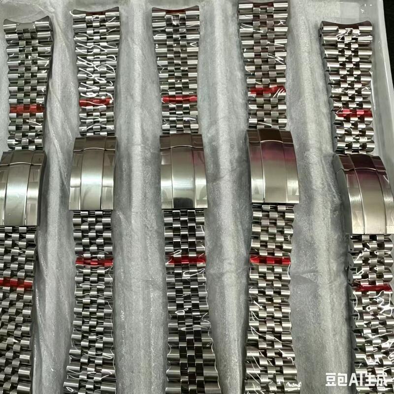 904L Luxus-Metalluhrband 21mm gekrümmter Massivstahl-Uhrarmband für Rolex-Date nur 41mm Uhrkoffer
