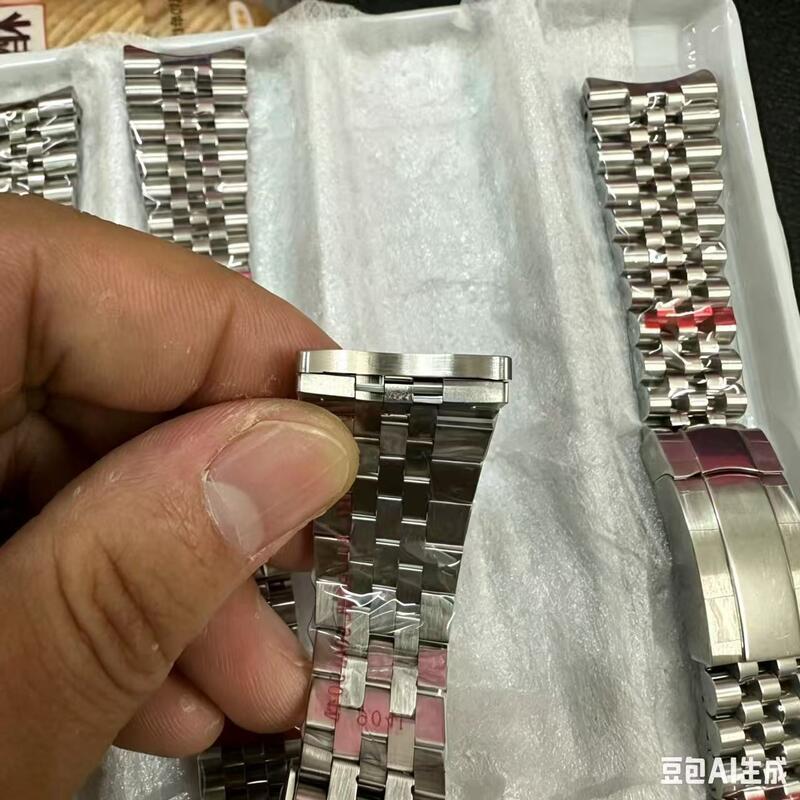 904L Luxus-Metalluhrband 21mm gekrümmter Massivstahl-Uhrarmband für Rolex-Date nur 41mm Uhrkoffer