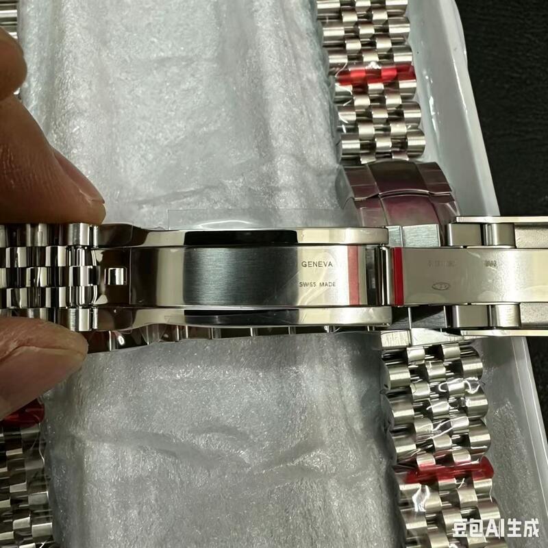 904L Luxus-Metalluhrband 21mm gekrümmter Massivstahl-Uhrarmband für Rolex-Date nur 41mm Uhrkoffer