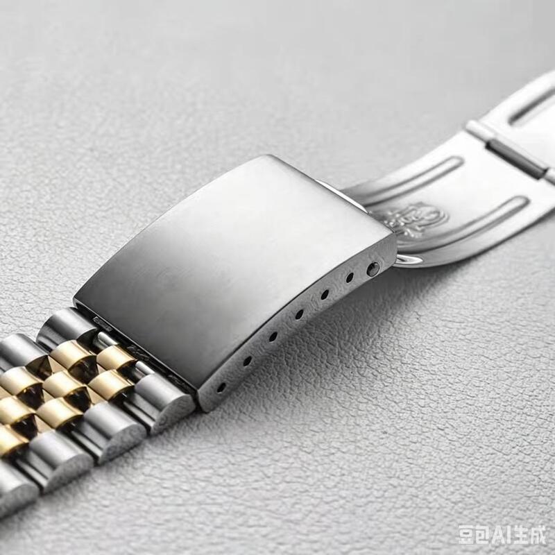 904L 18k Gold Luxury Metal Watch Band 13 20mm Curved Solid Stainless Steel Watch Bracelet for rolex 16234 16233 1601 16013 16014