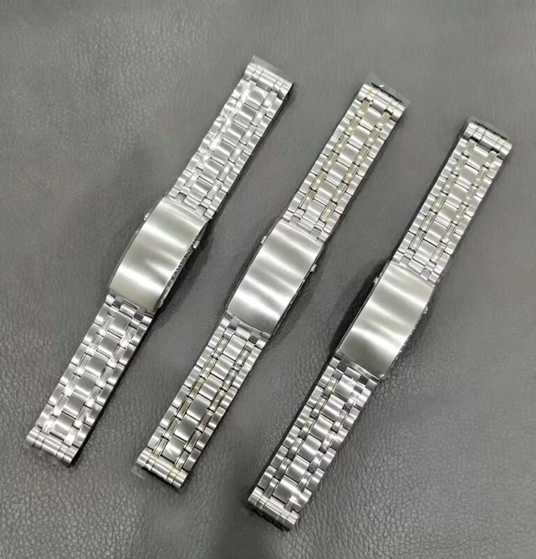 904L Luxury Metal Watch Band 20mm Curved Solid Stainless Steel Watch Bracelet for Omega Haima 300 210