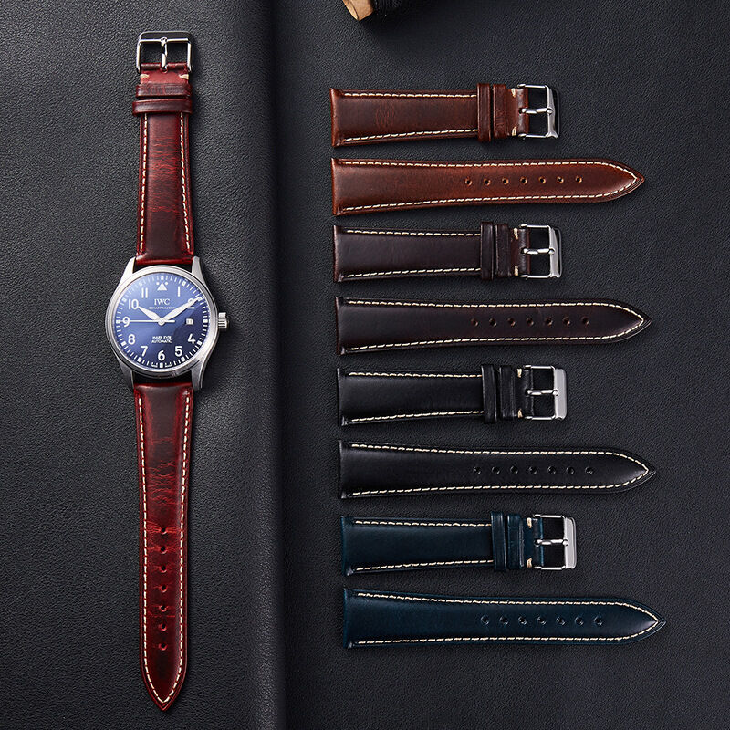 SWstrap Leather Watch Straps Luxury Business Style Box for Charm Tan Value Genuine Watches Bands With Vegetable Oil Leather