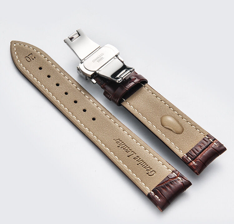 SWstrap Leather Watch Straps Genuine Leather Strap 12-24MM Vintage Watch Tool Kit Butterfly Cow Leather Watch Smart Bands