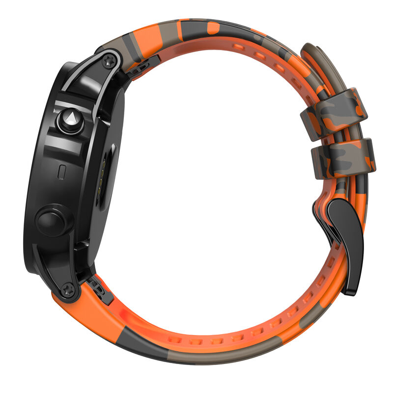 26mm 22mm QuickFit Camouflage Silicone Strap for Garmin Fenix 7 7X 6 6X 5 5X Plus/Epix Gen 2 Watch Band Bracelet