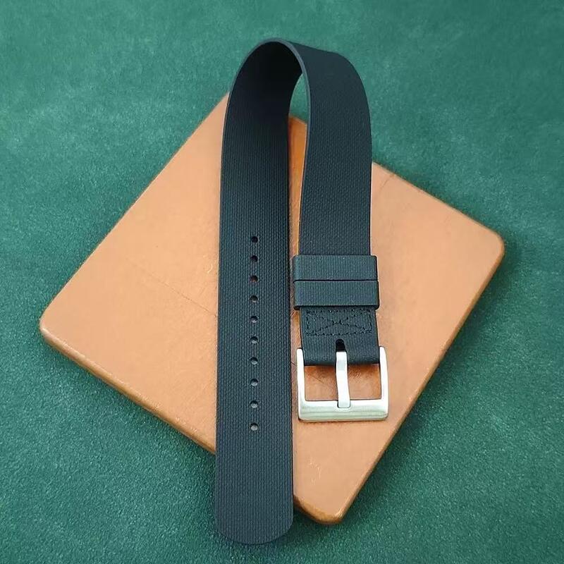 FKM Rubber Strap 21/22mm Buckle Stainless Steel Waterproof Sport Band for Submarine Omeg