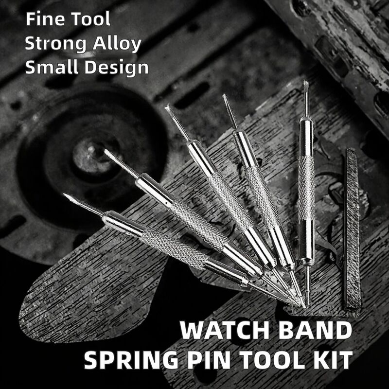 Alloy Watch Band Repair Kit Silver Spring Link Pin Remover Tool Watchmaker Watch Spring Bar Tool