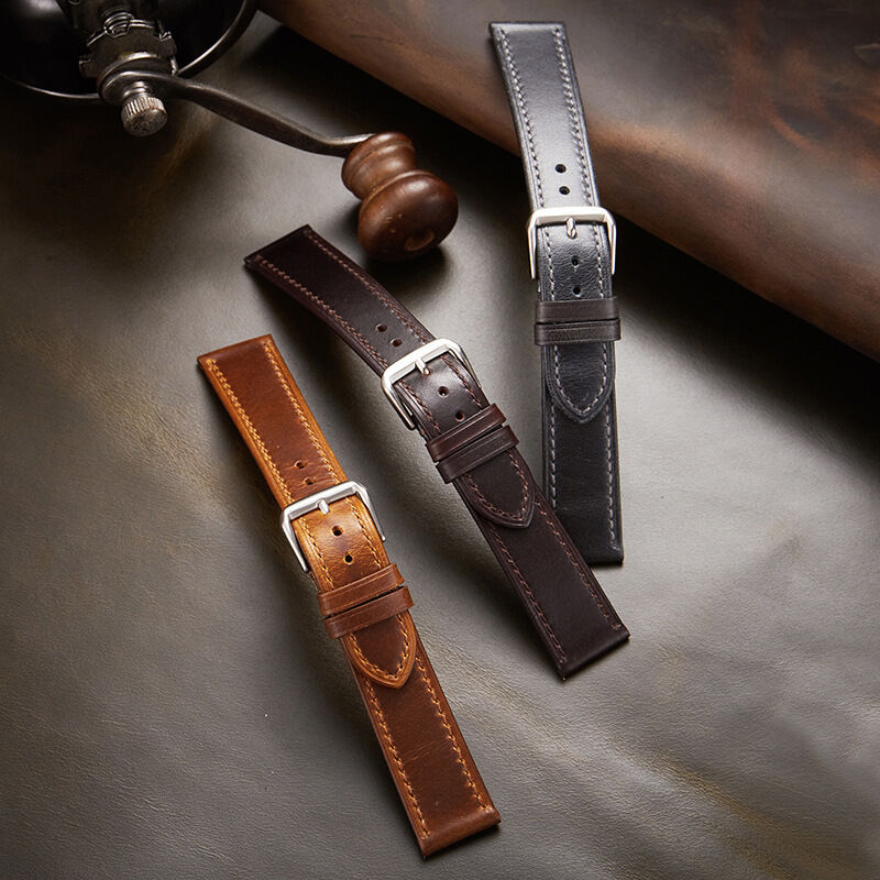 SWstrap Leather Watch Straps High Quality Wide Vintage Tanned Genuine Luxury Wrist Smart Watch Band Leather Watch Strap