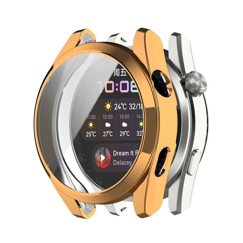 TPU Case for Huawei Watch 3 Pro New Soft Plated All Around Protective Bumper Cover for Huawei Watch 3 Pro Screen Protector