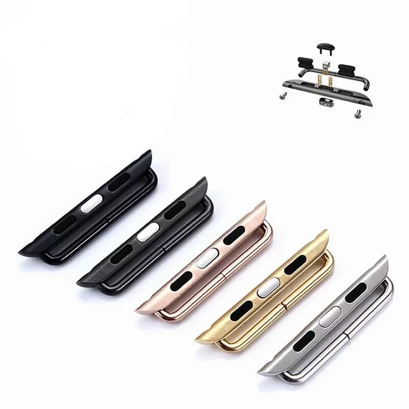 For Apple IWatch 8 7 6 5 4 3 2 1 Band KeepWin Top Ranking 316L Stainless Steel Watch Adapter Watch Bands Strap Screw Connector