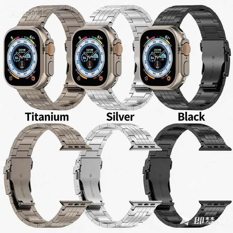 42mm 44mm 45mm 49mm Breathable 22mm Band Luxury Five-Link Titanium Bracelet for Series 987654se Watches