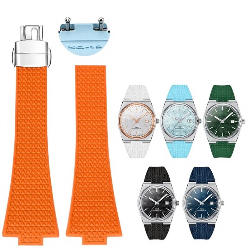New Luxury Style Prx Smartwatch Silicone Strap with Deployant Clasp Quick Release 11mm/12mm Breathable