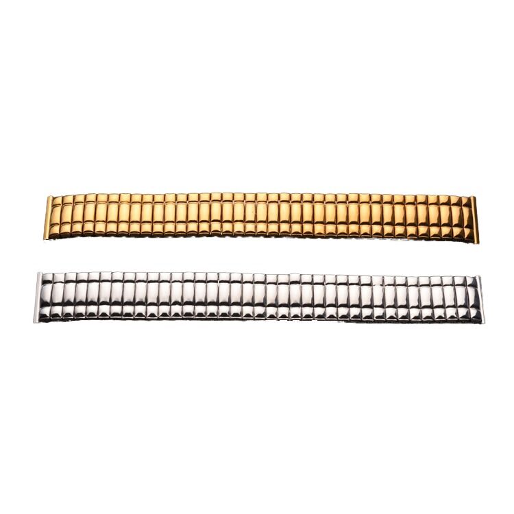 High Quality Stainless Steel Watch Strap Band 12/14/16/18/20mm Elastic Silver Gold Pulseira De Aco Watchband