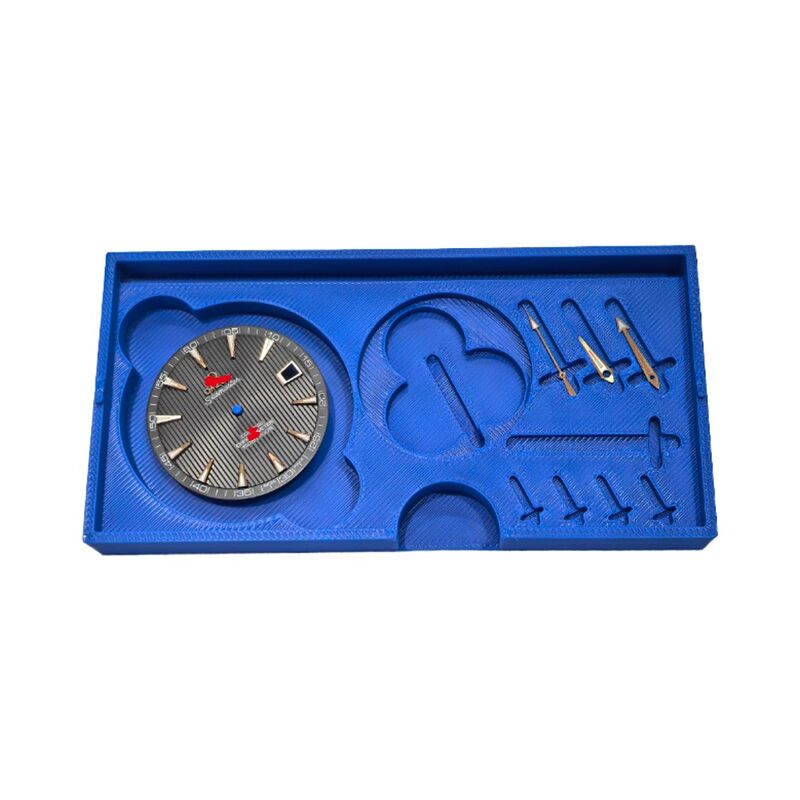 Small Plastic Storage Boxes with Trays for Wristwatch Tools & Parts Organization Including Watch Hands Dials