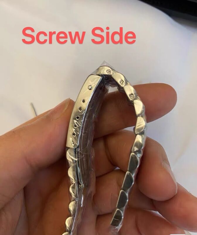 Custom logo 19/20mm Stainless Steel Bracelet Jubilé Vintage Luxury Strap for Rlx 1601 1603 16233 116233 with Folded Clasp