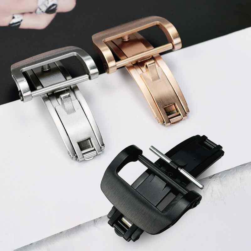 20mm 22mm Custom Solid 316L Stainless Steel Watch Strap Buckle for Richard-Mille Wrist Band Folding Buckle Replacement