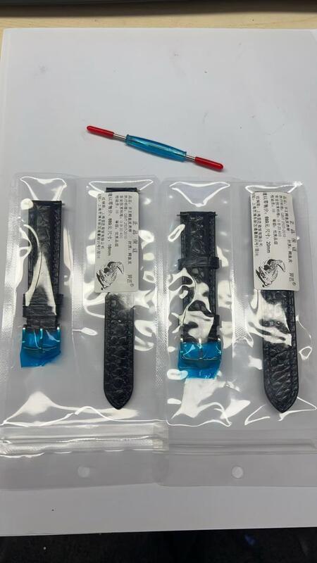 18mm 20mm 22mm Vintage Retro Genuine Crocodile Leather Watch Band Handmade Real Alligator Strap 19mm 21mm 23mm 24mm