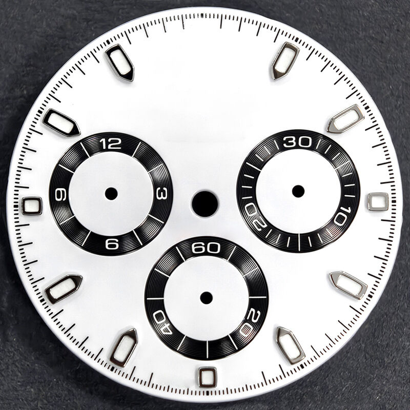 CF Factory Watch Parts Made Dial for 4130 Movement 116508 116500 116518 116520 Blue Luminous