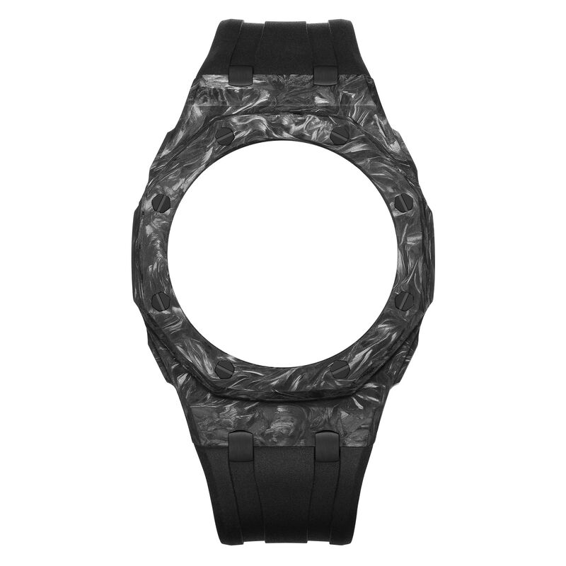 2100 Accessories Luminous Carbon Fiber Watch case for C Asio G A-2100 Mod Kit Metal Silicone Strap