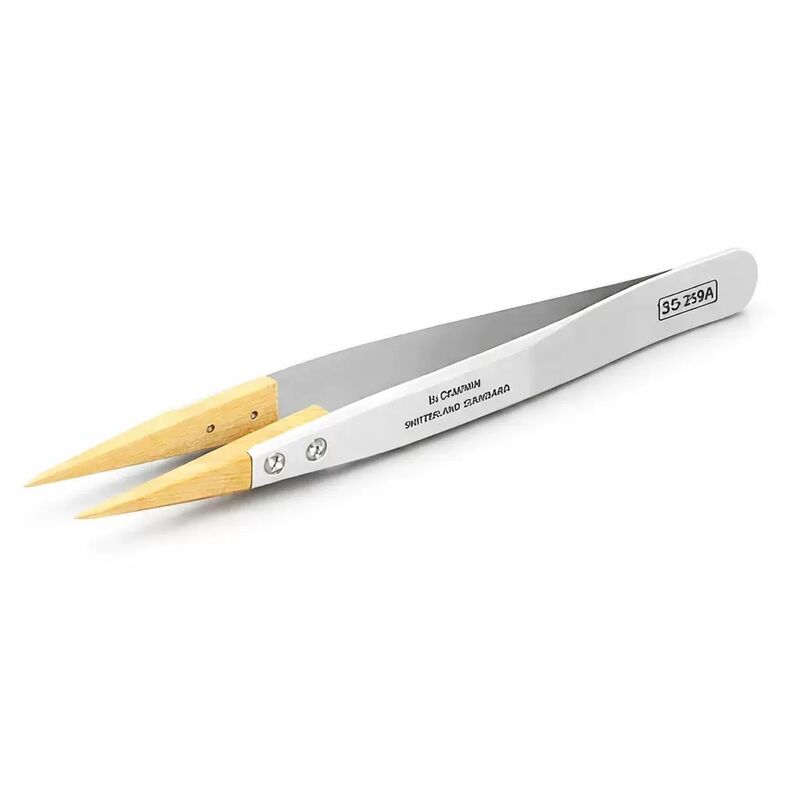 Handmade 27A Boxwood Watch Repair Tool High Quality Stainless Steel Tweezers for Holding Watch Parts for Watchmakers