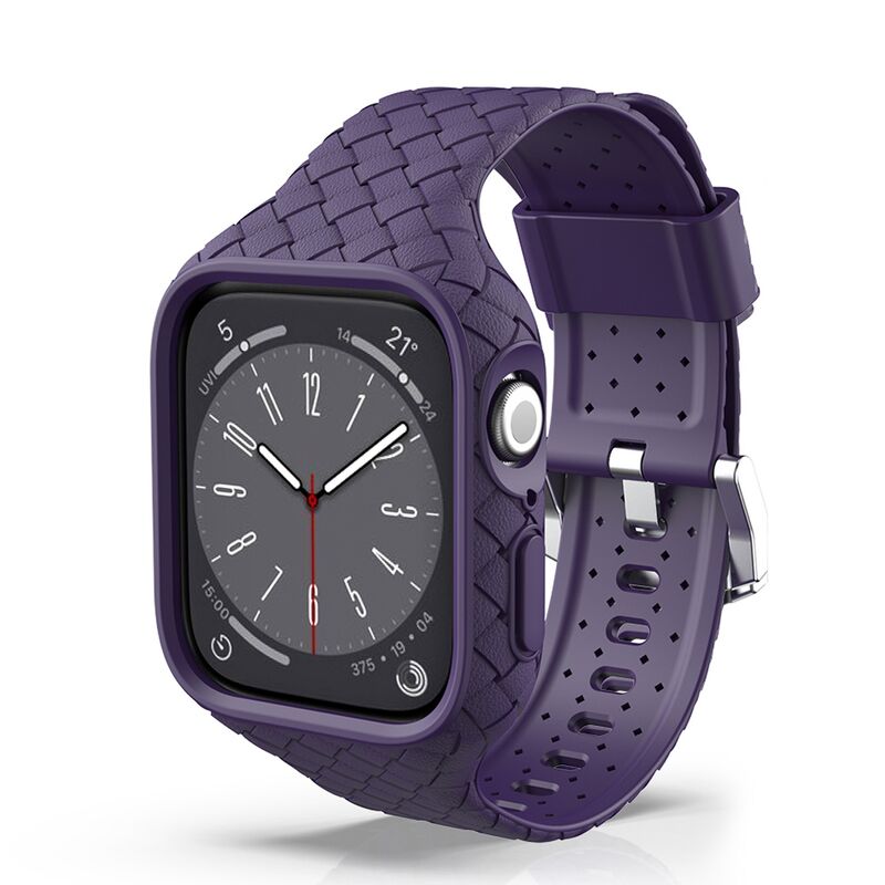 Premium Luxury Woven TPU Sport Band for Watch Series 7/8/Ultra 42mm 41mm Breathable Ventilating Lightweight