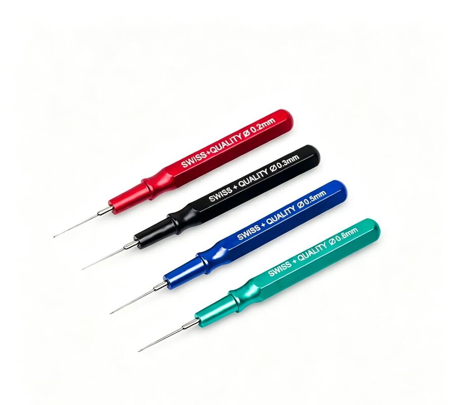 Watch Maintenance Tools Handmade Metal Aluminum Material 4PCS Set Oil Pen for Repairing Watch Movements