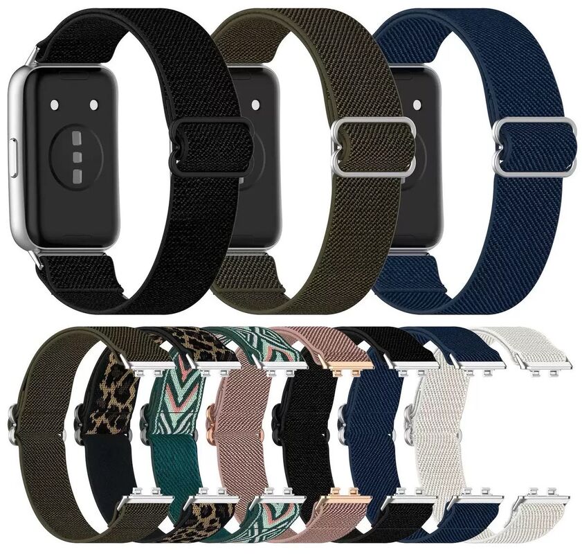 Breathable Elastic Nylon Hook & Loop Portable Strap Official Replacement Smartwatch Band for 11/11 Pro