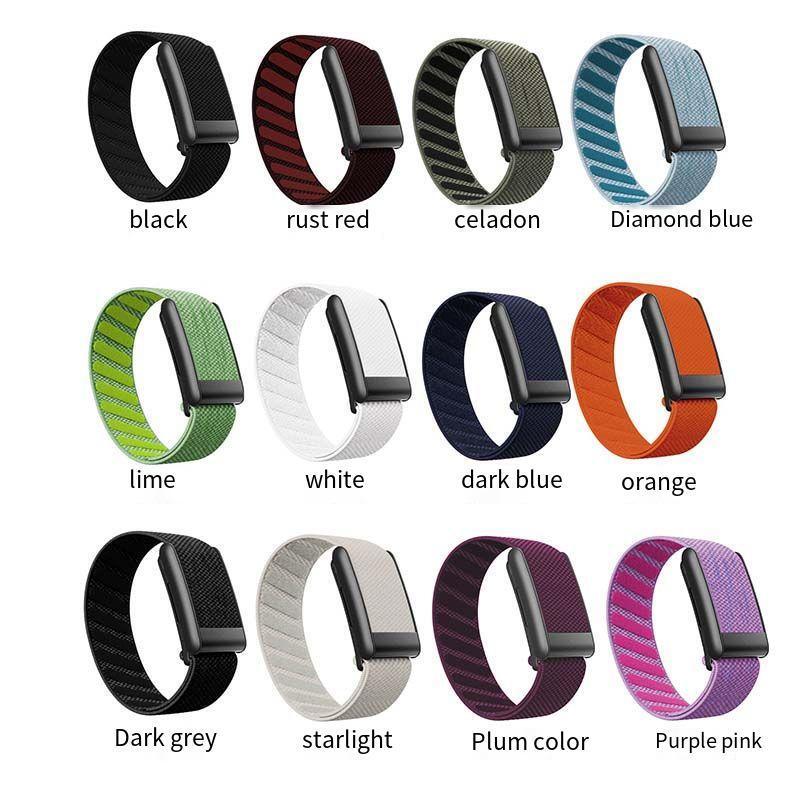 For Whoop 5.0/MG Odor Resistant Adjustable Breathable Nylon Elastic Fitness Tracking Replaceable Strap Band