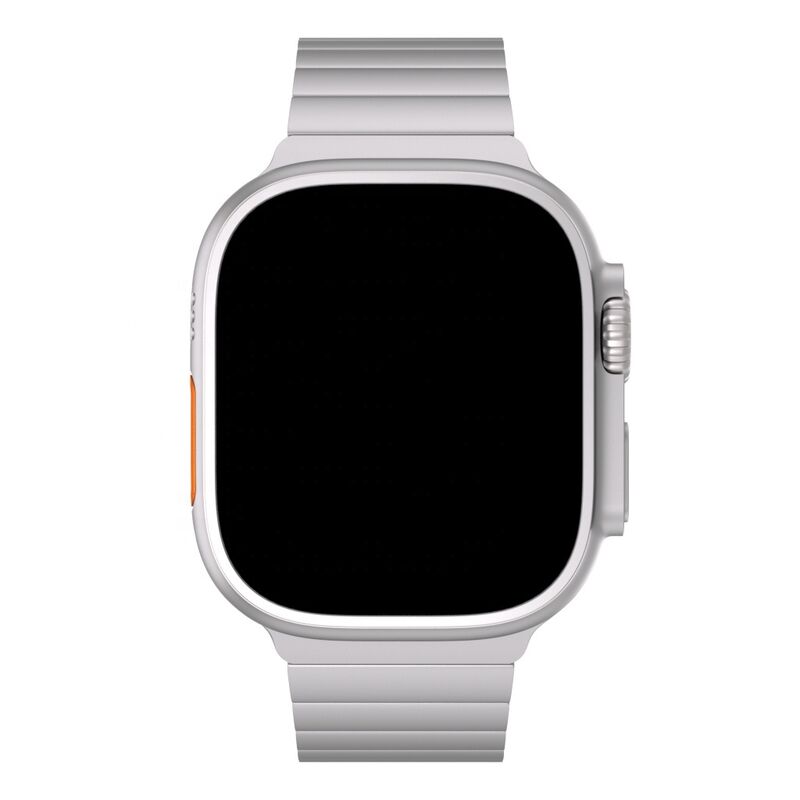 Luxury Solid Grade 2 Titanium Metal Replacement Wristband Smart Watch Band Strap for Apple Ultra IWatch 9 8 7 6 5 4 3