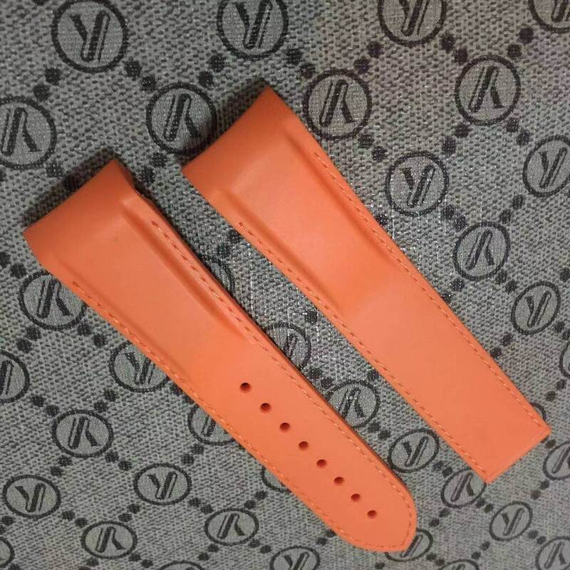 20mm 22 mm Mens Racer Nylon Rubber Silicone Curved End Watch Band Strap for omega seamaster