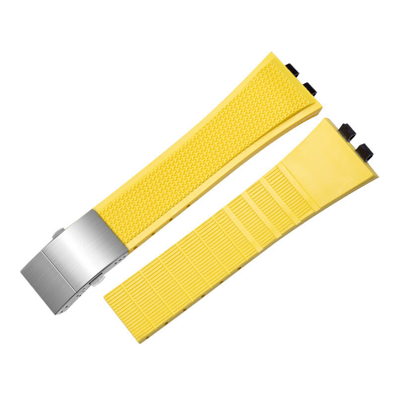 Sports Watch Bands for Watches with Special Buckle 21mm Curved End Diving TPU Rubber Watch Straps